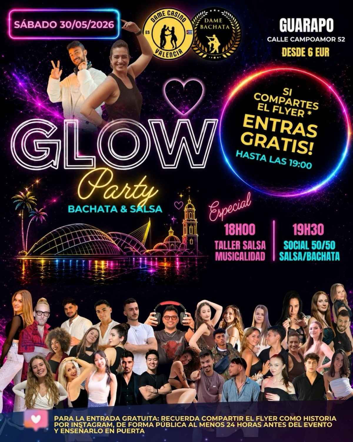 LOS SÁBADOS SON GLOW PARTY ✨